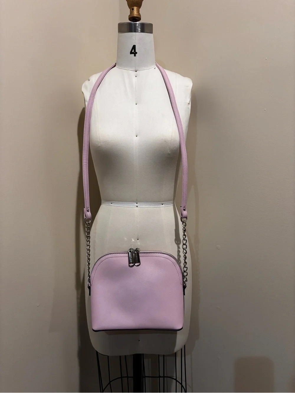 Steve Madden Light Pink Crossbody with Chain Strap